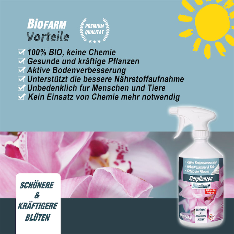 BioFarm Zierpflanzen gebrauchsfertig