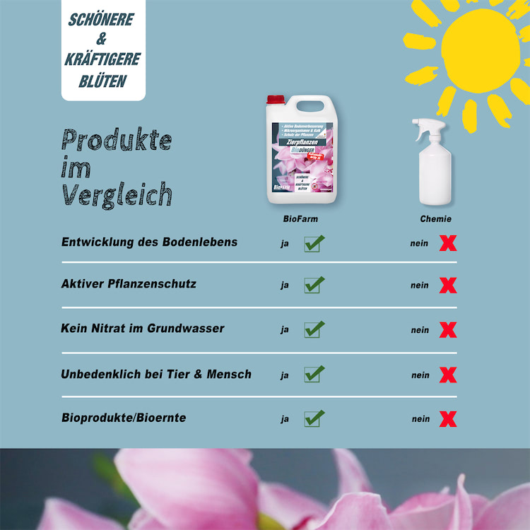 BioFarm Zierpflanzen gebrauchsfertig