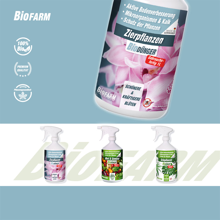 BioFarm Zierpflanzen gebrauchsfertig