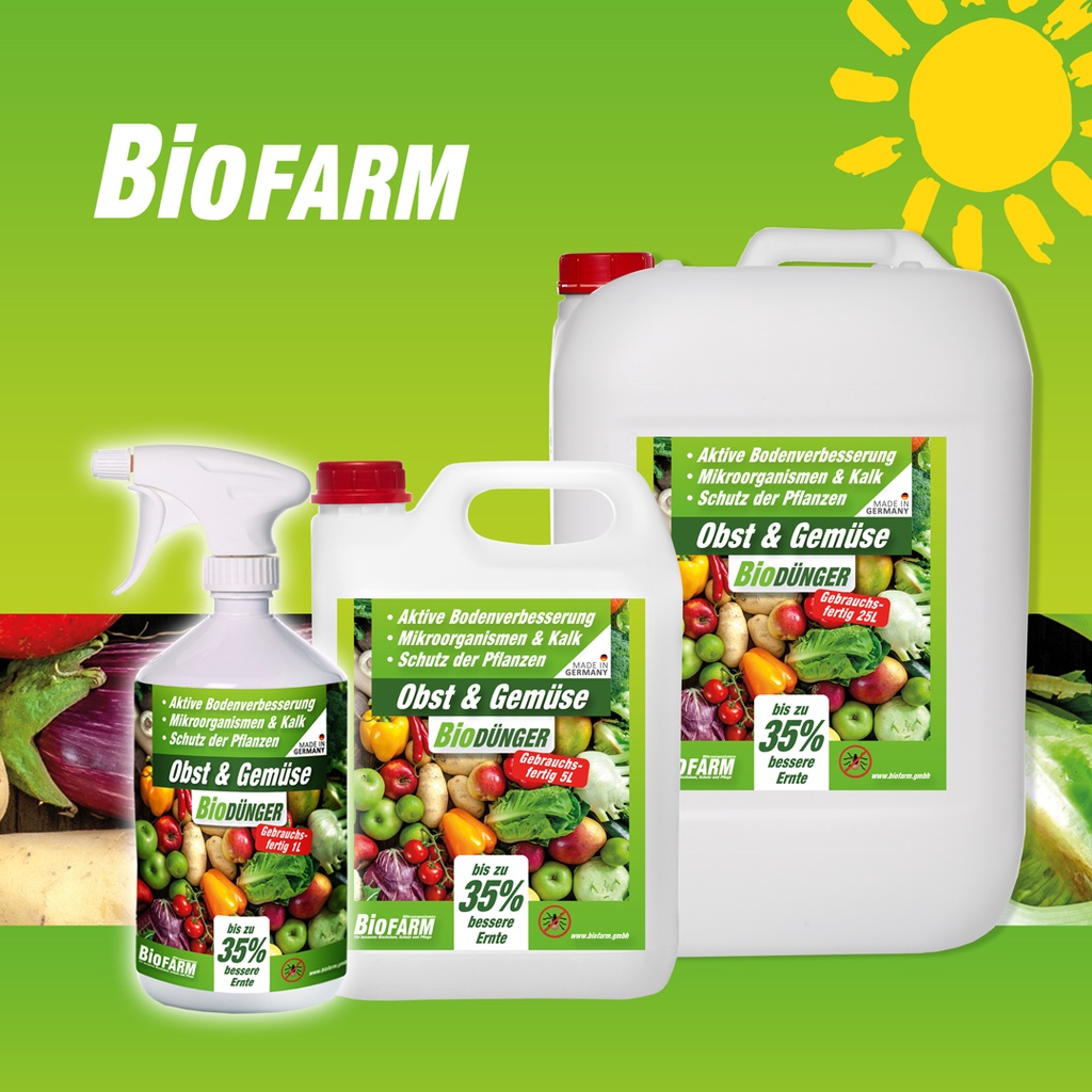 BioFarm Obst & Gemüse gebrauchsfertig
